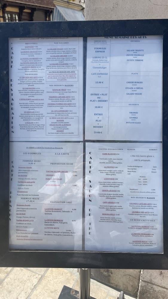 La Maison des Arts - Menu Image 1