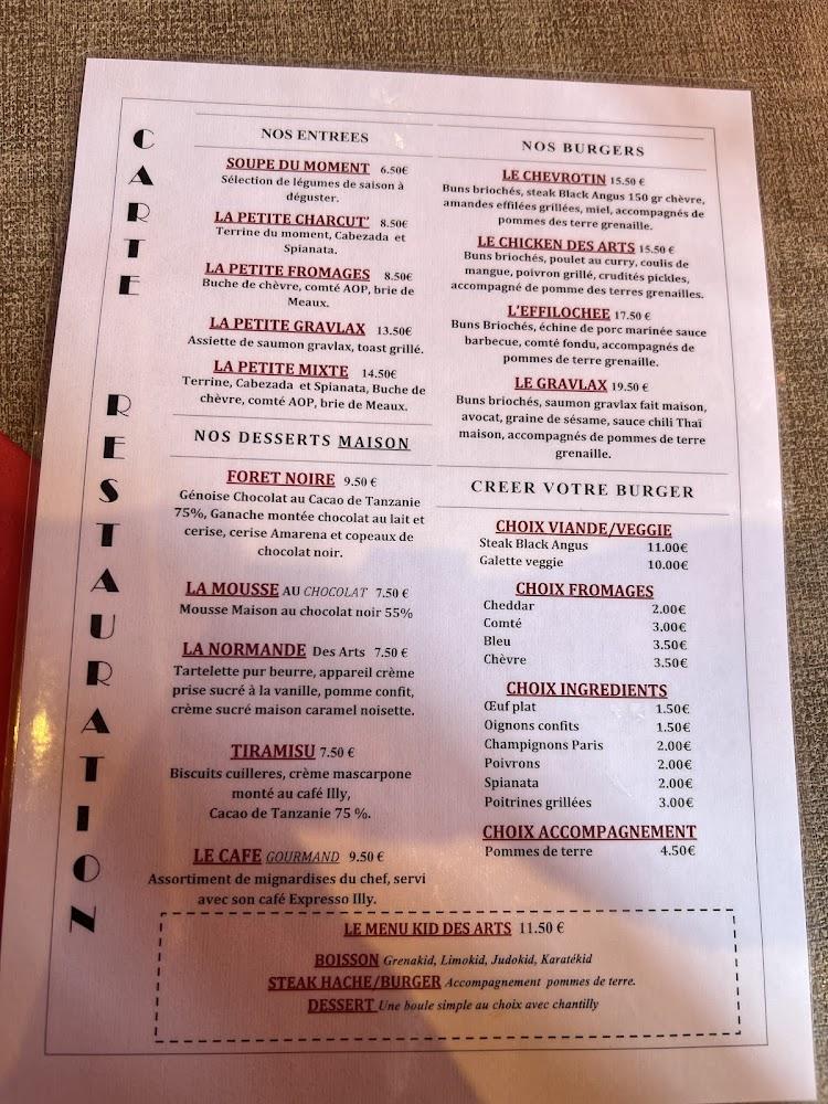 La Maison des Arts - Menu Image 2