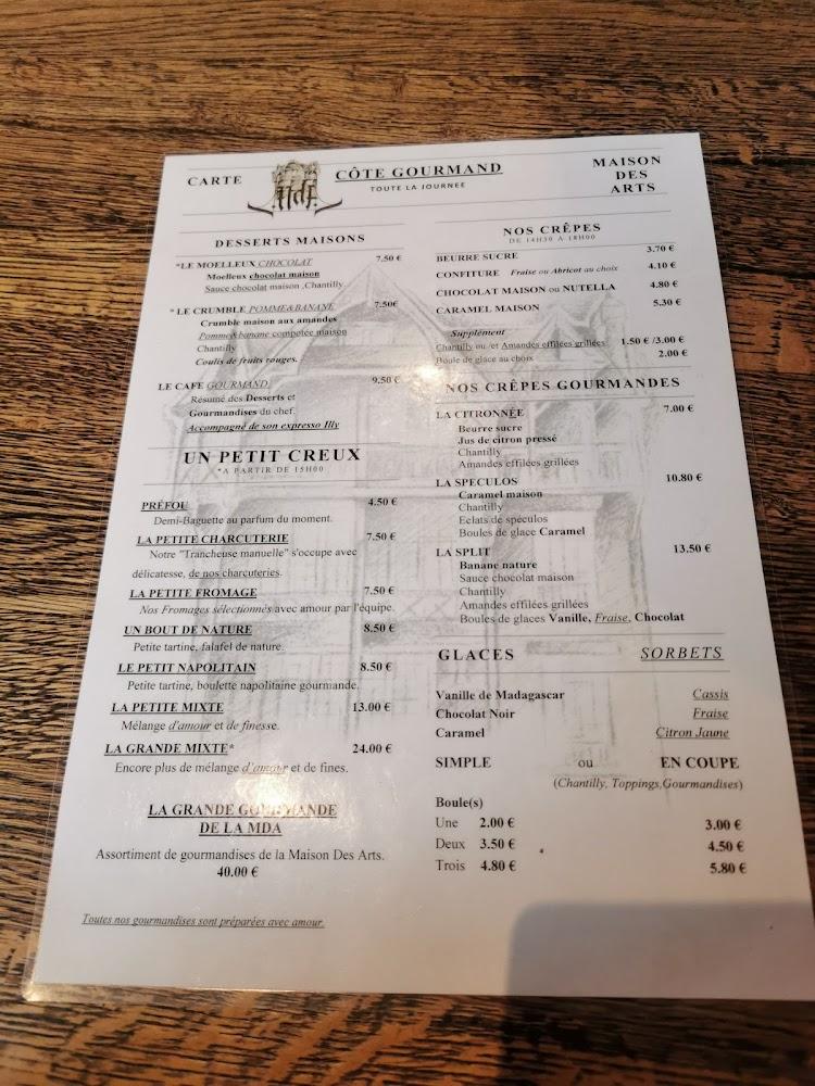 La Maison des Arts - Menu Image 4